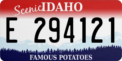 ID license plate E294121