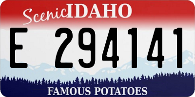 ID license plate E294141
