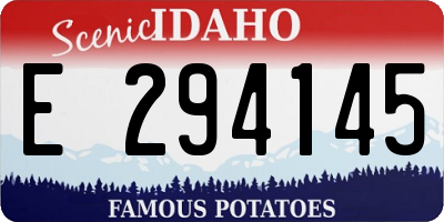 ID license plate E294145