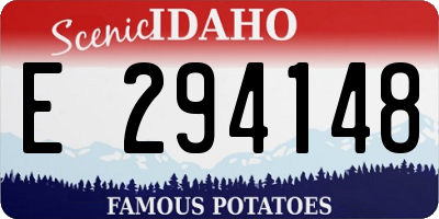 ID license plate E294148
