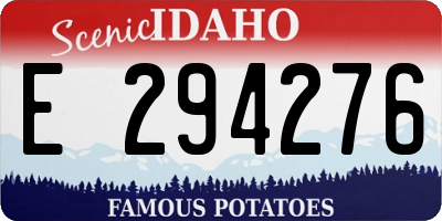 ID license plate E294276