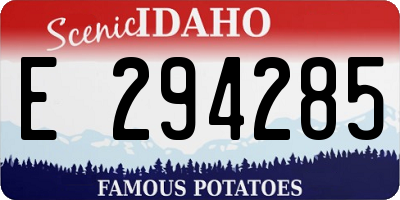ID license plate E294285