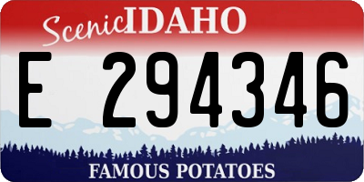 ID license plate E294346