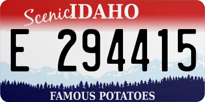 ID license plate E294415