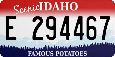 ID license plate E294467