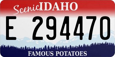 ID license plate E294470