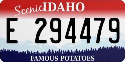 ID license plate E294479