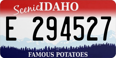 ID license plate E294527