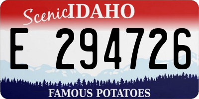 ID license plate E294726