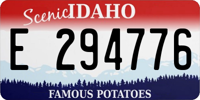 ID license plate E294776