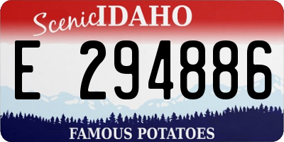 ID license plate E294886