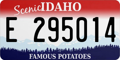 ID license plate E295014