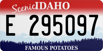 ID license plate E295097