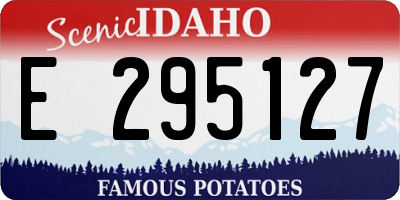 ID license plate E295127