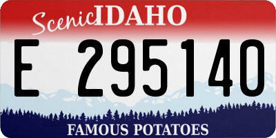 ID license plate E295140