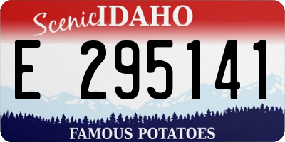 ID license plate E295141