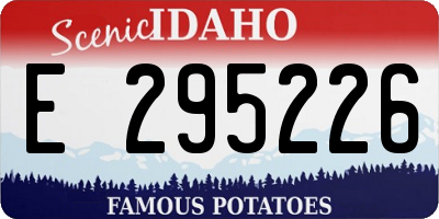 ID license plate E295226
