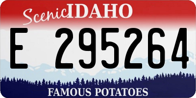 ID license plate E295264