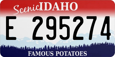 ID license plate E295274