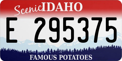 ID license plate E295375
