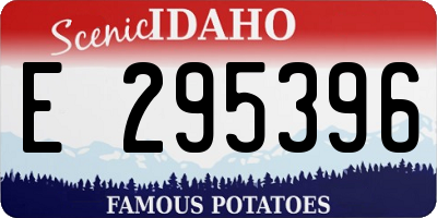 ID license plate E295396
