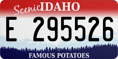 ID license plate E295526