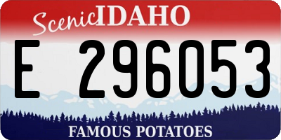 ID license plate E296053