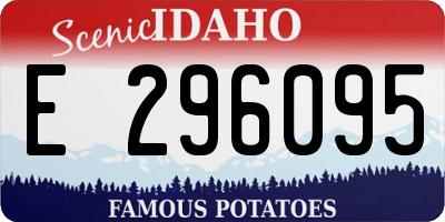 ID license plate E296095