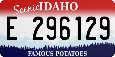 ID license plate E296129