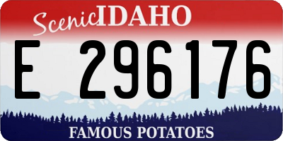 ID license plate E296176