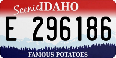 ID license plate E296186