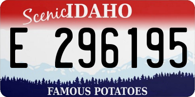 ID license plate E296195