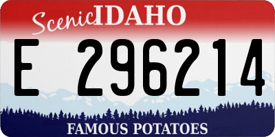 ID license plate E296214