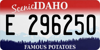 ID license plate E296250
