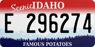 ID license plate E296274