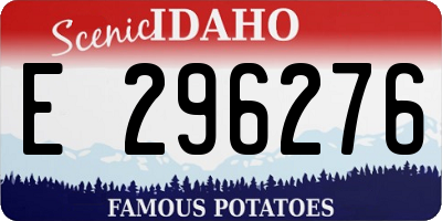 ID license plate E296276