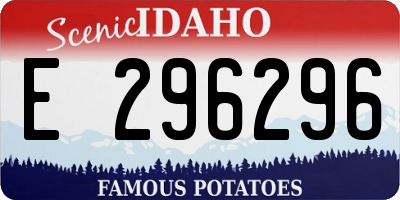 ID license plate E296296