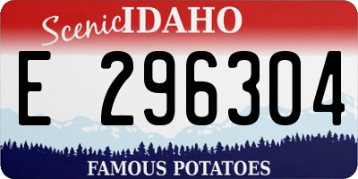 ID license plate E296304