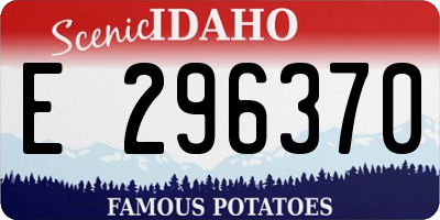 ID license plate E296370