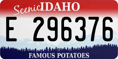 ID license plate E296376