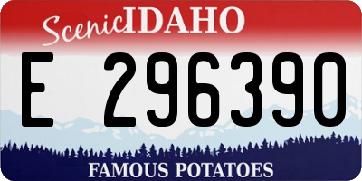 ID license plate E296390