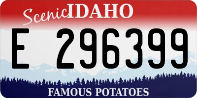ID license plate E296399