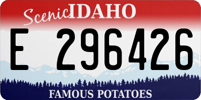 ID license plate E296426