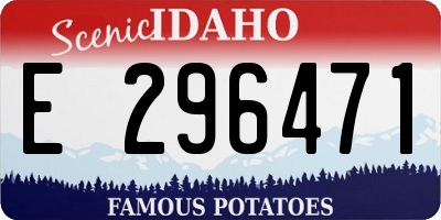 ID license plate E296471