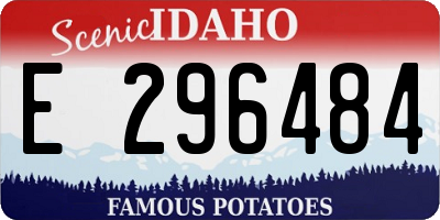 ID license plate E296484