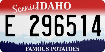 ID license plate E296514