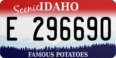 ID license plate E296690