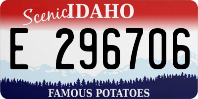 ID license plate E296706