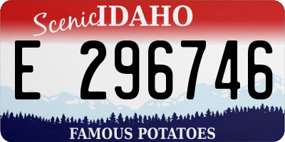 ID license plate E296746