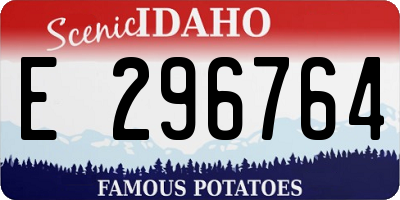 ID license plate E296764